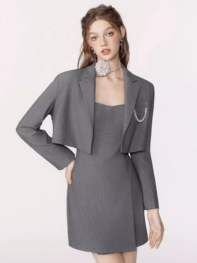 Short Jacket & Suspender Dress Suit MEE0118
