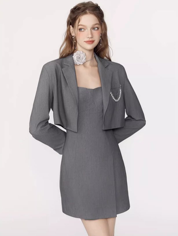 Short Jacket & Suspender Dress Suit MEE0118