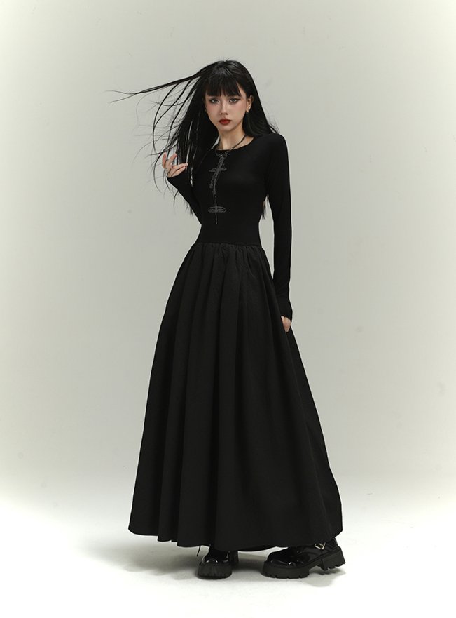 【Mac Duggal】ロング ドレス ティアード ブラック s-l400.jpg