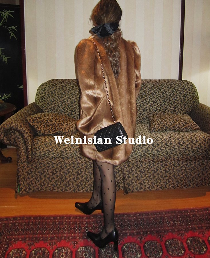 Eco-Fur Shoulderline Middle Length Coat WEI0017