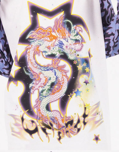 Dragon Print Raglan Sleeve T-shirt CFI0006