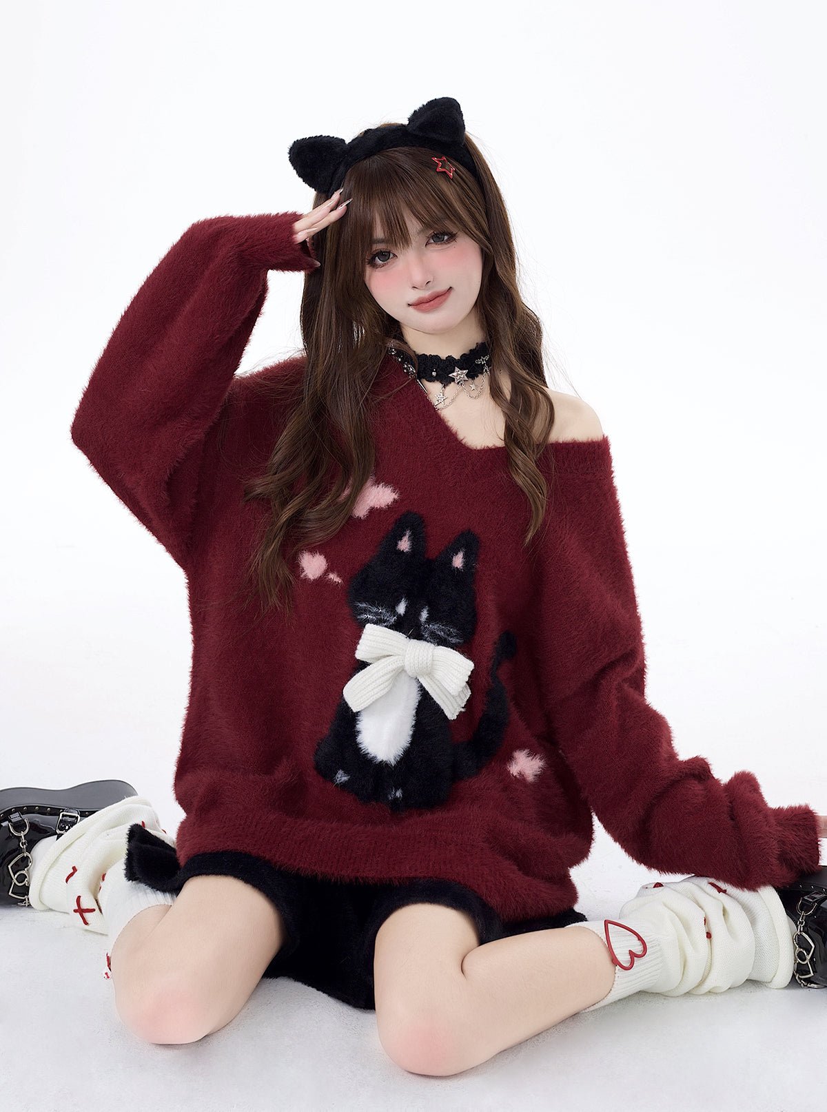 Lazy Kitten Soft Loose Sweater CRA0022