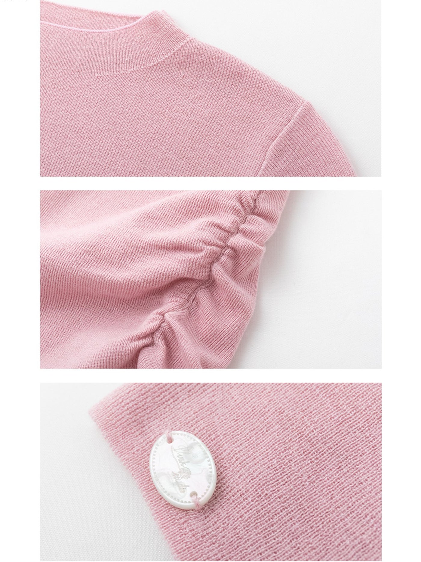 Mock-Neck Short Sleeve Sweater VVO0018