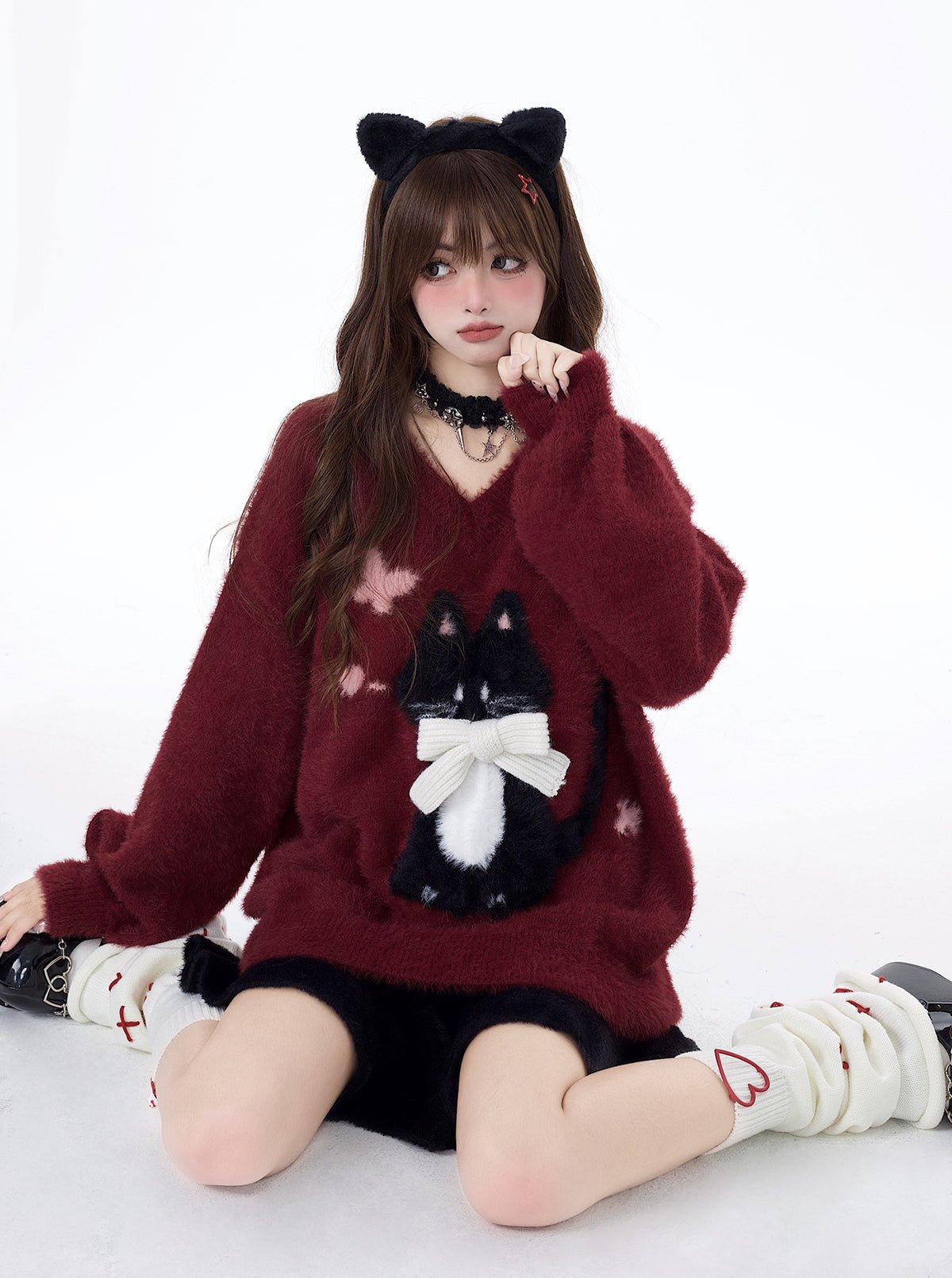Lazy Kitten Soft Loose Sweater CRA0022