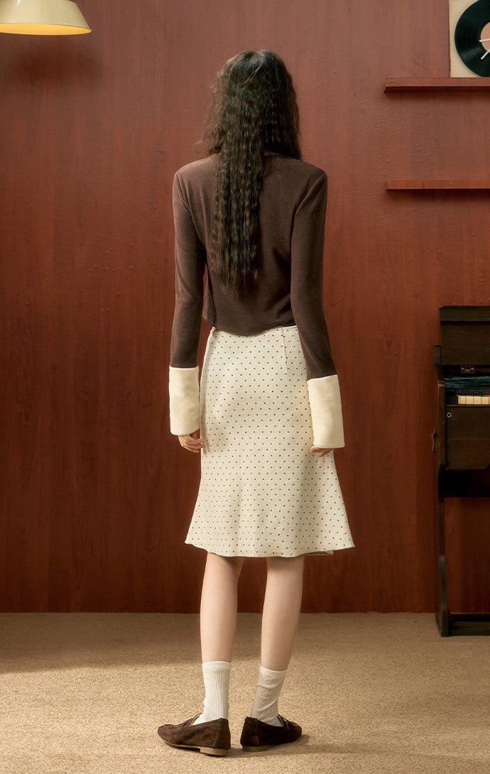 Mid-length Polka Dot Skirt SHI0021
