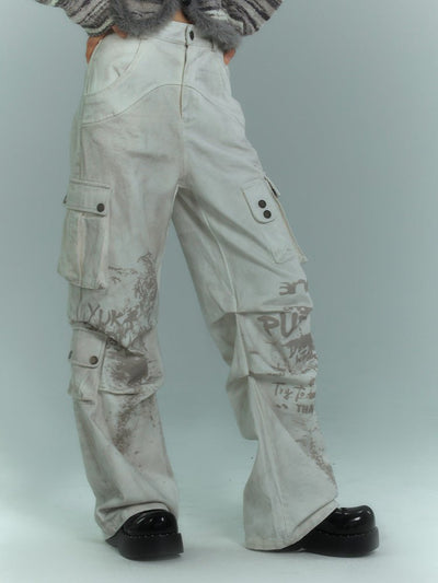 Wide-Leg Cargo Pants KIN0097