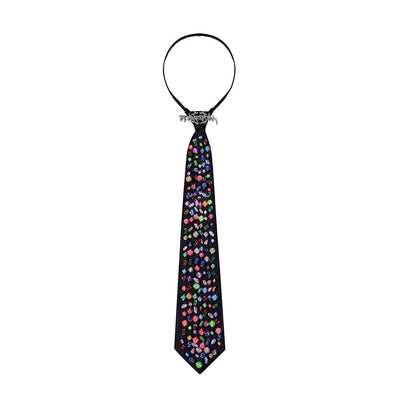 Impact color hand-stitched bead tie PIN0073