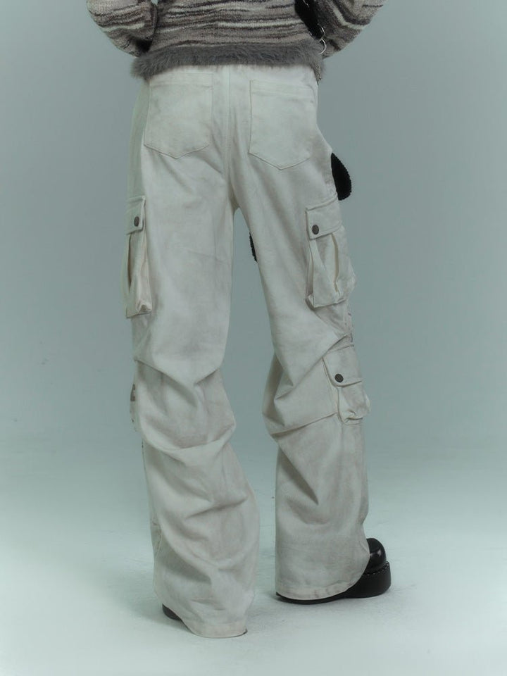 Wide-Leg Cargo Pants KIN0097 – Young Social Club.