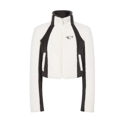 Sporty Design High Neck Bore Zip Jacket & Wide Pocket Pants LAC0140