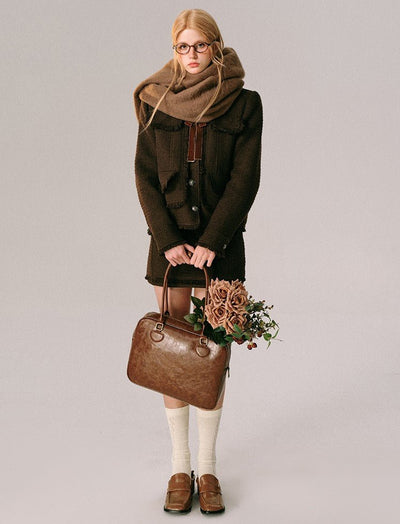 Chocolate Velvet Rose Retro Fragrance Jacket/Skirt GRO0022