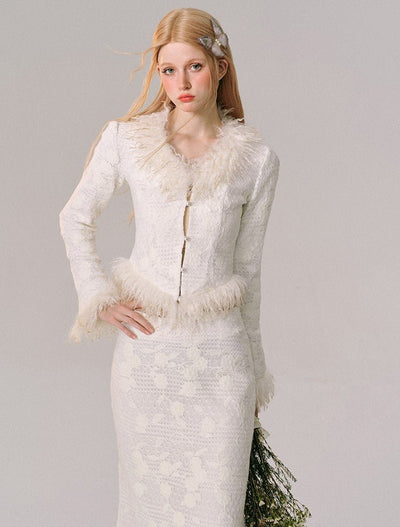 White Lace Jacket/Skirt GRO0025
