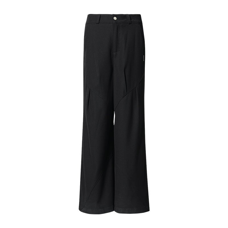 Original pleated design wide straight pants FUN0028